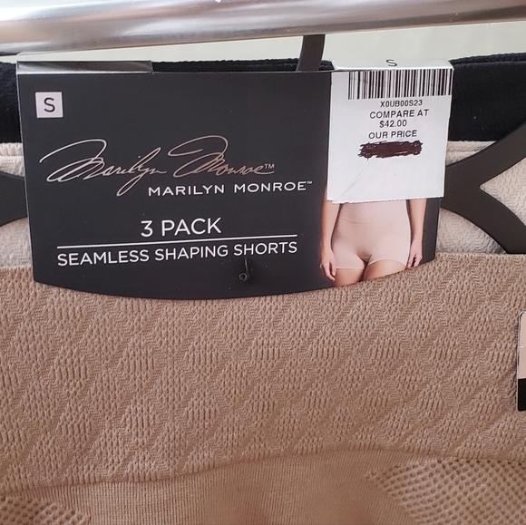 NWT MARILYN MONROE 3PK Seamless Shaping Shorts; S, M, L, & XL Size;$35 each - Picture 6 of 14